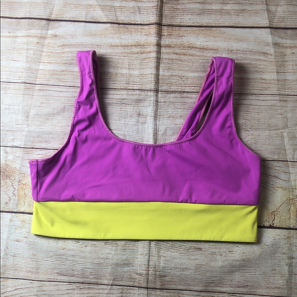 It’s Now Cool‎ Pink and Yellow Bikini Top